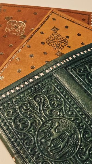 Portafoglio 100% pelle Marocco SET 3PZ