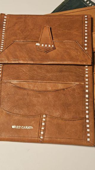 Portafoglio 100% pelle Marocco SET 3PZ