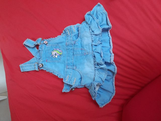 2 vestitini in jeans 18-24 mesi