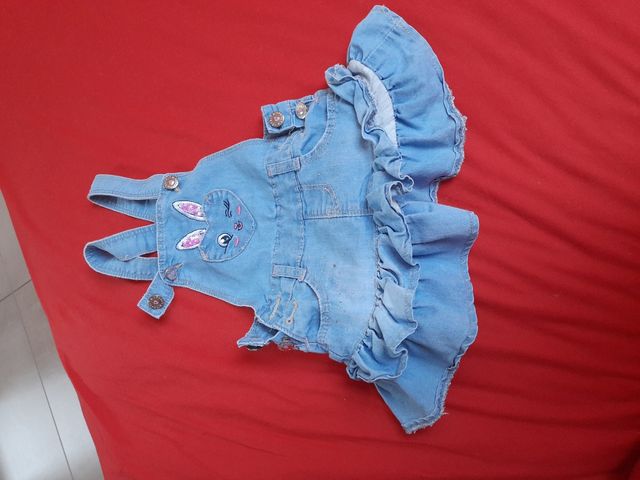 2 vestitini in jeans 18-24 mesi