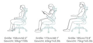Silla de oficina ergonómica con percha - NUEVA