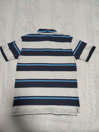 Polo Tommy Hilfiger rayas azul blanco S