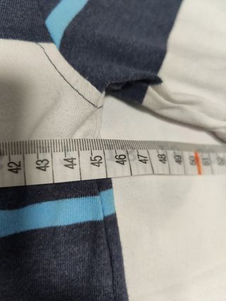 Polo Tommy Hilfiger rayas azul blanco S