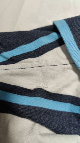 Polo Tommy Hilfiger rayas azul blanco S