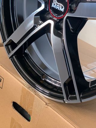 4 llantas mam w4 7.5x18 5x100 et35 BFP 