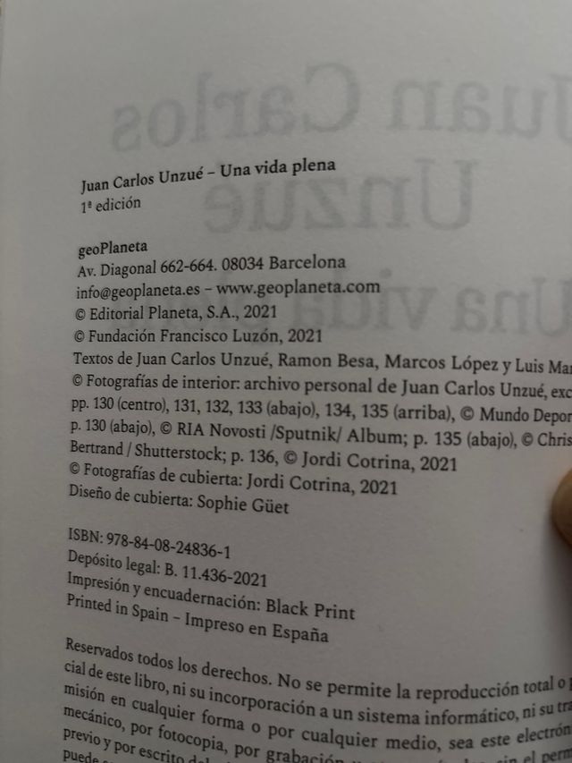 Juan Carlos Unzué  Una vida plena ela