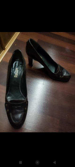 Zapatos tacón lottusse talla 39 piel