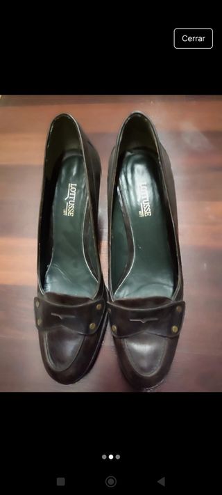 Zapatos tacón lottusse talla 39 piel