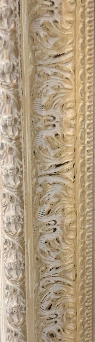 Espejo marco madera dibujo