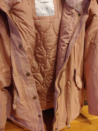 Parka rosa mujer