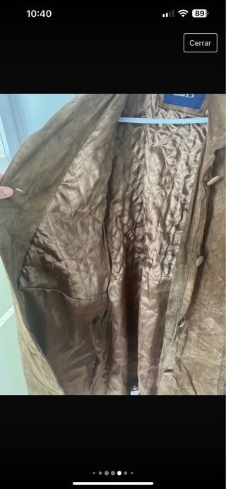 Trench cuero