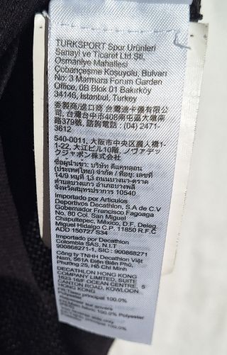 Maglia nera basket della decathlon