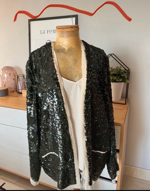 Blazer lentejuelas Zara