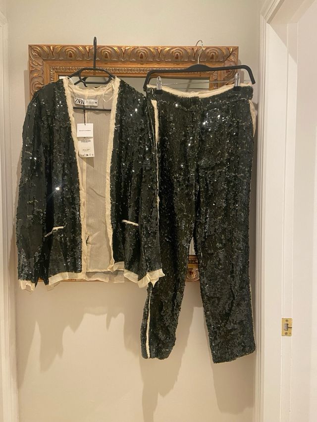 Blazer lentejuelas Zara