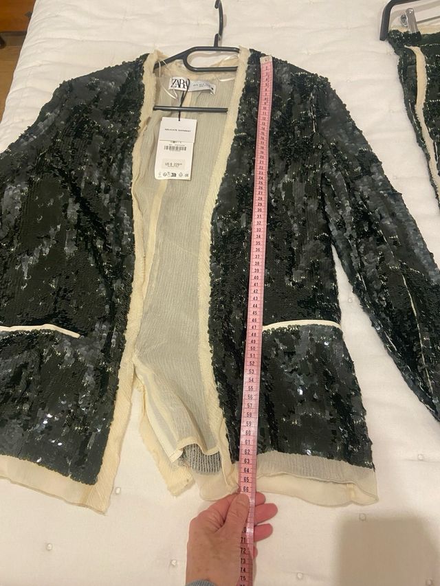Blazer lentejuelas Zara