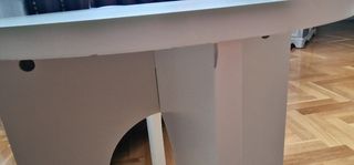 Mesa auxiliar  blanca madera moderna NUEVA Gaudí