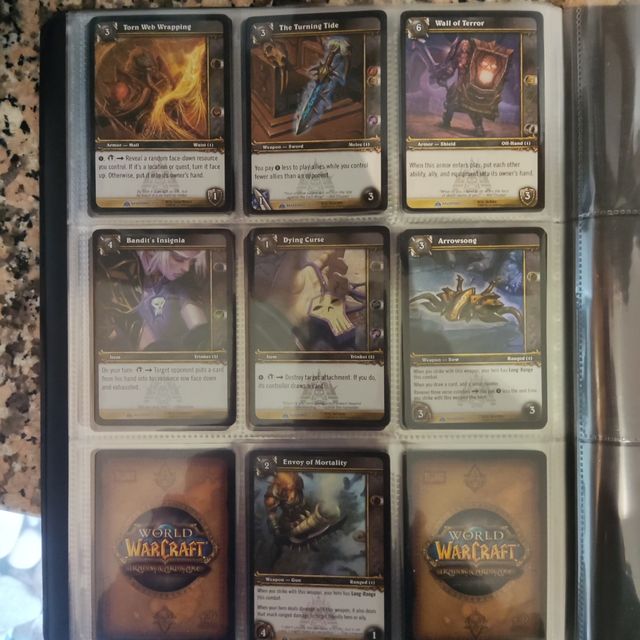 wow lot with rare cards and loot