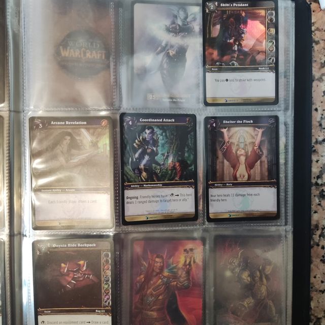 wow lot with rare cards and loot