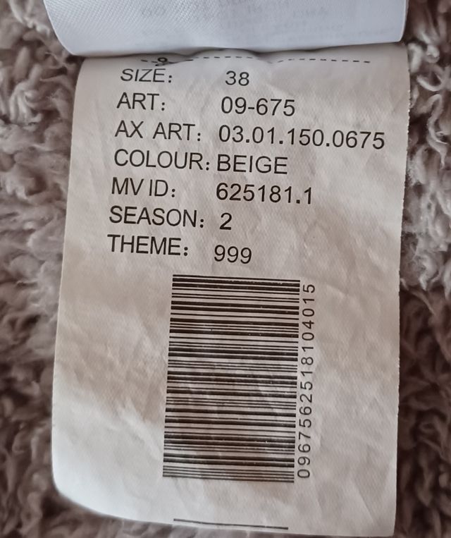 Abrigo mujer Amisu beige talla 38