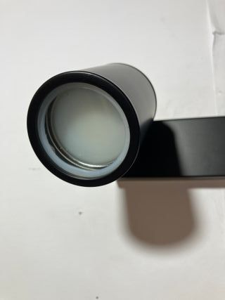 Lampada faretti orientabili metallo nero