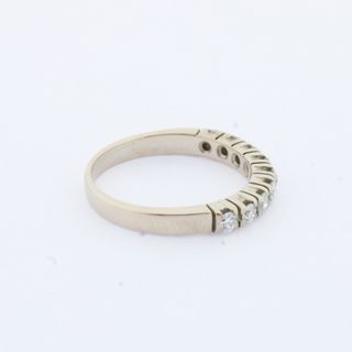 Anillo oro blanco con diamantes