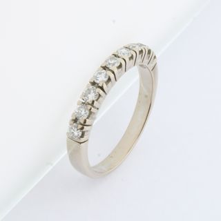 Anillo oro blanco con diamantes