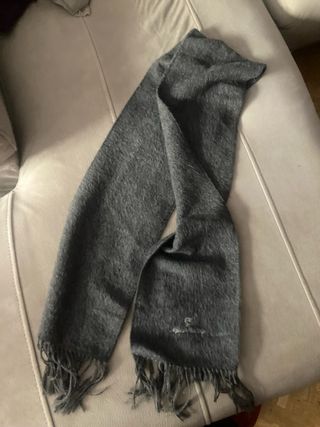 Bufanda alpaca gris oscura grande