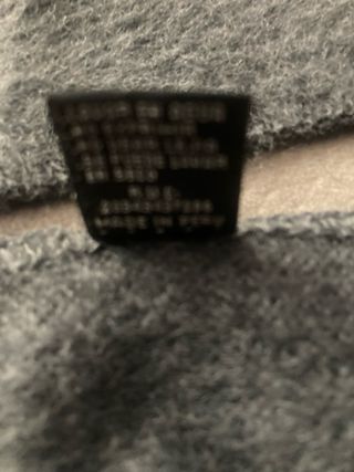 Bufanda alpaca gris oscura grande