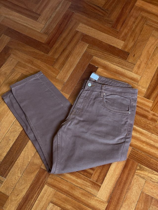 Pantalon Vaquero Marron Asos Design