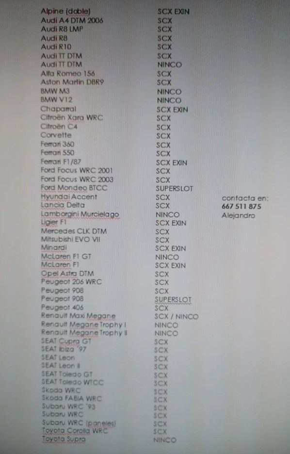 Alerón subaru scalextric