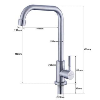 Grifo de cocina de agua fría