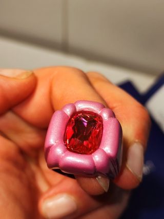 ♥️💜anillo rosa caramelo Swarovski  T 14