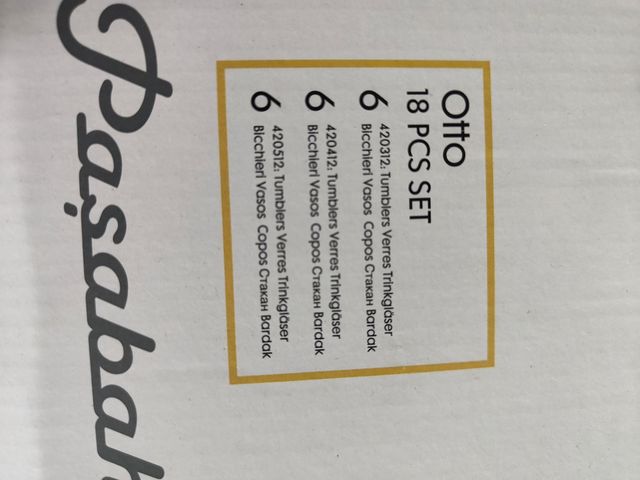 Set 18 Bicchieri vetro