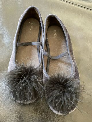 Bailarina terciopelo pompón Talla33