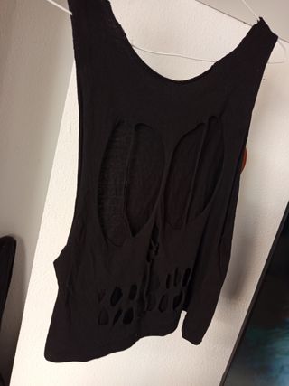 Camiseta calavera espalda