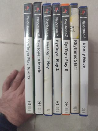Lote cámara eyetoy y 9 juegos ps2