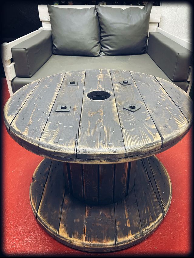 MESAS BOBINAS CARRETE MADERA CABLE CHILLPALET