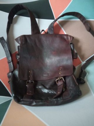Mochila cuero