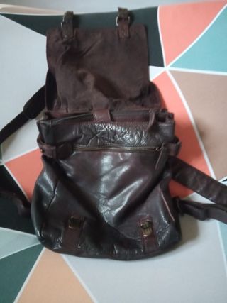 Mochila cuero