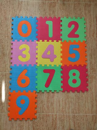 Puzzle alfombra números
