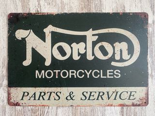 Cartel moto Norton