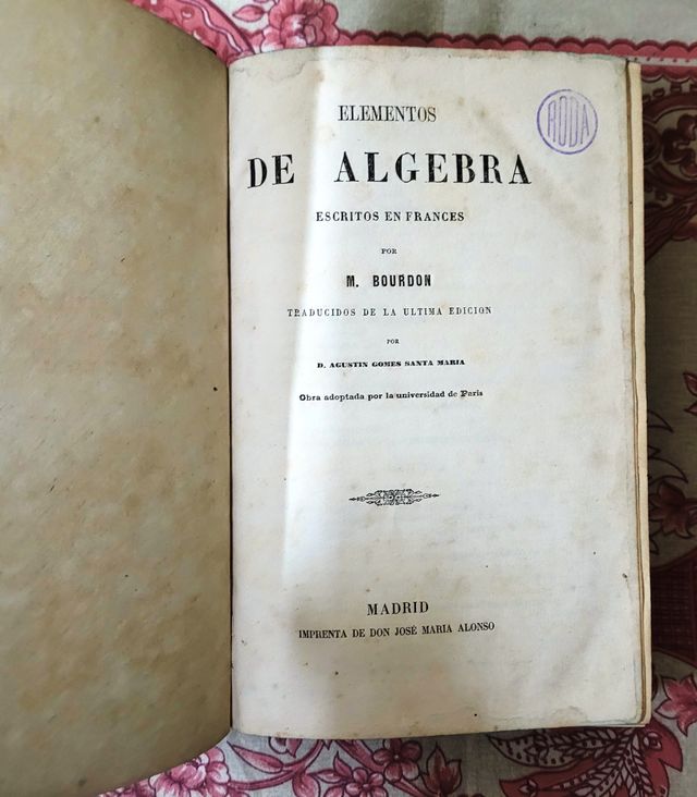 ELEMENTOS DE ALGEBRA - M. BOURDON