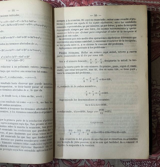 ELEMENTOS DE ALGEBRA - M. BOURDON