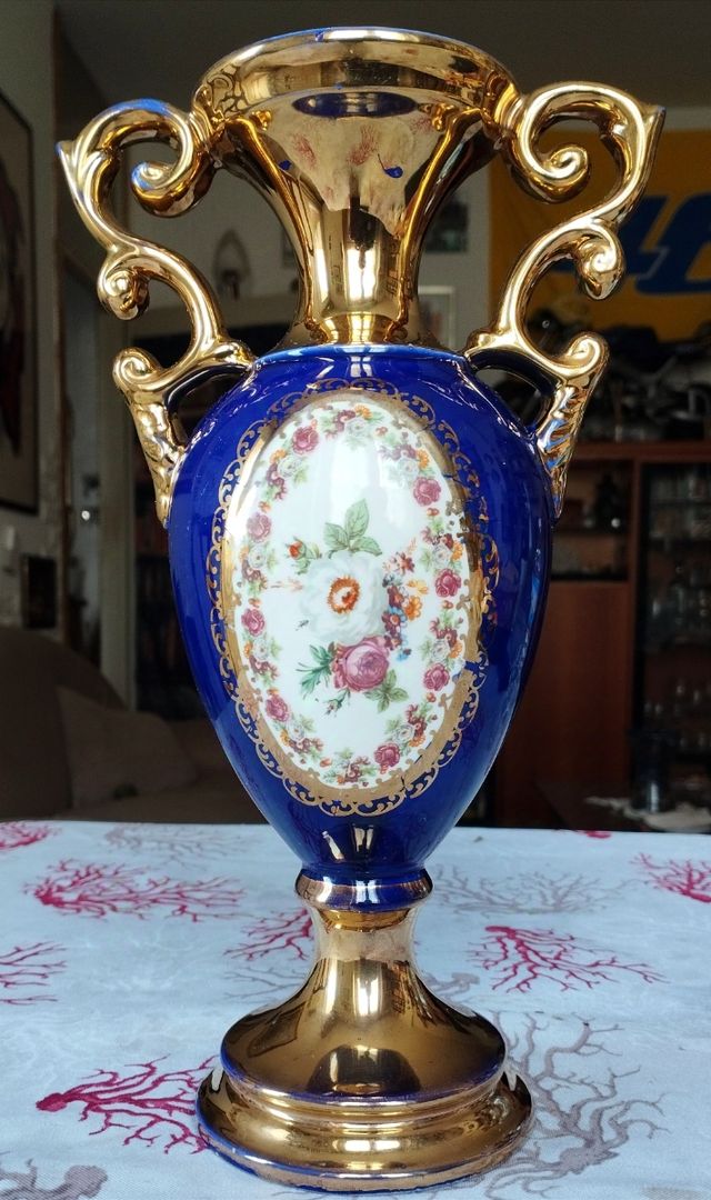 Coppa ceramica C.A.L. blu oro 346.