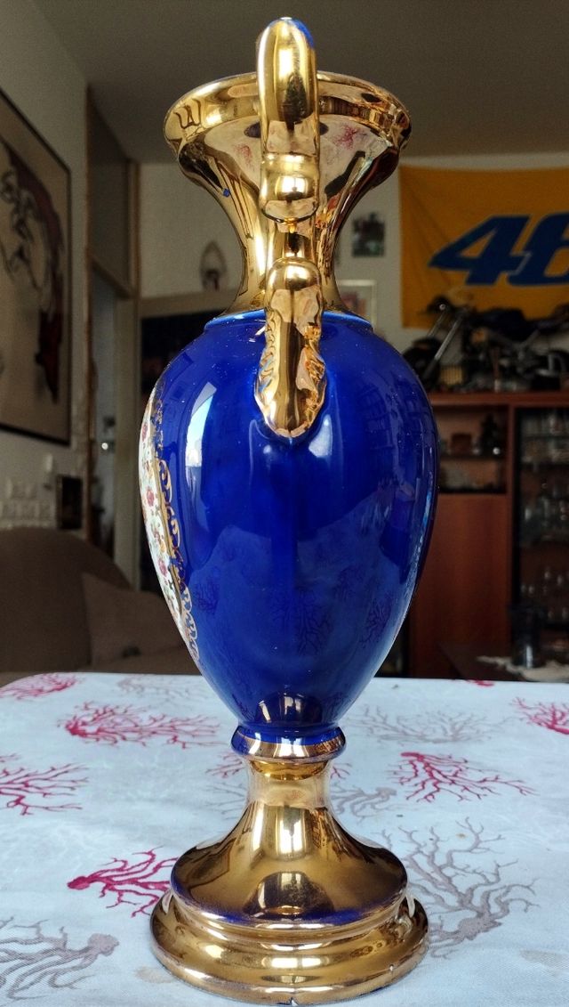 Coppa ceramica C.A.L. blu oro 346.