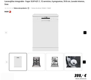 LAVAVAJILLAS FAGOR 60CM C/GARANTIA🍽🫧
