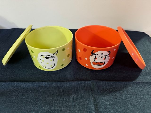 Ciotole  decorate mucca party Tupperware