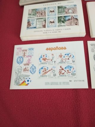 Lote de sellos en bloque