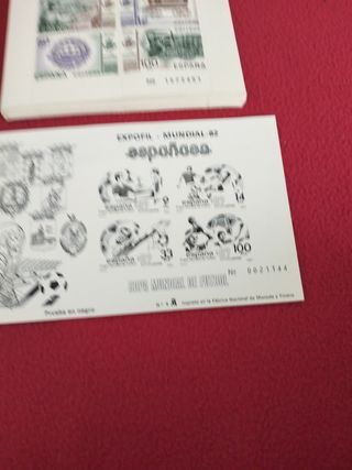 Lote de sellos en bloque