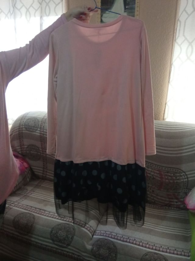 Vestido punto algodón de entretiempo sin marca